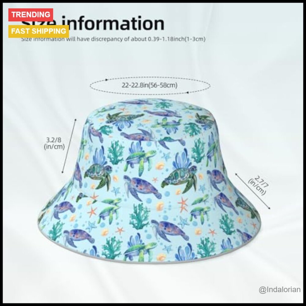 Packable Double-Sided Bucket Hat Foldable Sun Pro… - image 4